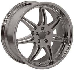 20 Inch Chrome or Black - 4 Wheel Set