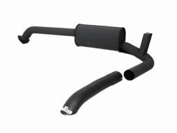 Hummer H1 Remus Rear Silencer - Stainless Steel with 1 Exhaust Tip - 269503 0500