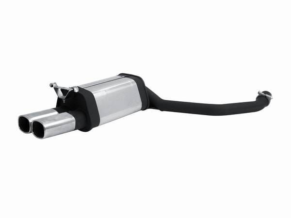 Mercedes-Benz C Class 190E Remus Rear Silencer with Dual Exhaust Tips - Square - 506588 0502