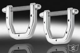 Hummer H2 Defenderworx Front Tow Hooks - Dimpled - Set of 2 - Chrome - H2PDC05002