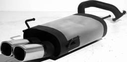 Toyota Celica Remus Rear Silencer with Dual Exhaust Tips - Square - 906094 0502