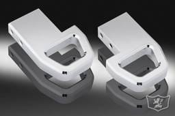 Hummer H2 Defenderworx Front Tow Hooks - Smooth - Set of 2 - Chrome - H2PPC05002