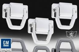 Hummer H3 Defenderworx Tow Hooks - Smooth - Set of 3 - Chrome - H3PPC05002