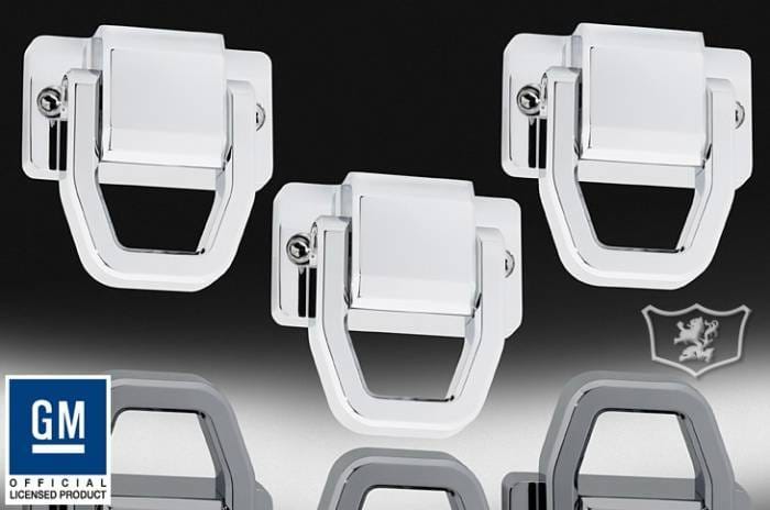 Hummer H3 Defenderworx Tow Hooks - Smooth - Set of 3 - Chrome - H3PPC05002