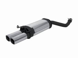 Mercedes-Benz E Class Remus Rear Silencer with Dual Exhaust Tips - Square - 507585 0502