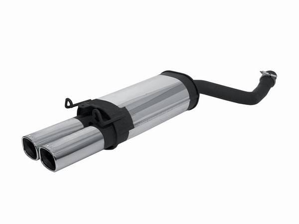 Mercedes-Benz E Class Remus Rear Silencer with Dual Exhaust Tips - Square - 507585 0502