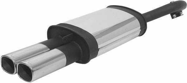 Mitsubishi Galant Remus Rear Silencer with Dual Exhaust Tips - Square - 556593 0502