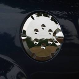 Omix Fuel Door Cover - Chrome - 13310-15