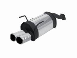 Honda Civic Remus Rear Silencer with Dual Exhaust Tips - Square - 256002 0502
