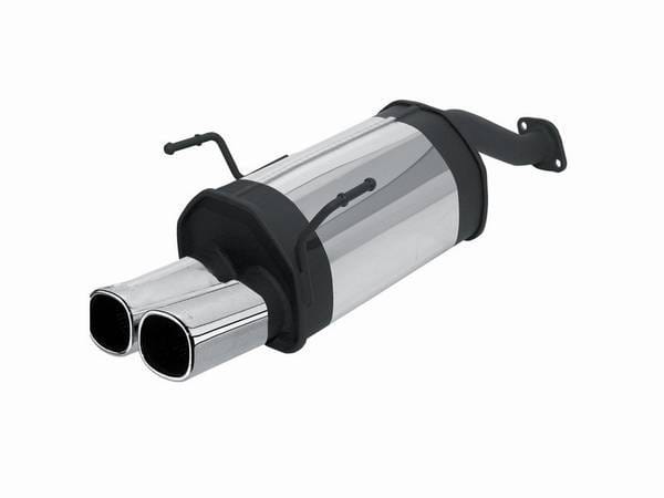 Honda Civic Remus Rear Silencer with Dual Exhaust Tips - Square - 256002 0502