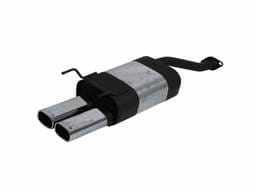 Honda CRX Remus Rear Silencer with Dual Exhaust Tips - Square - 254092 0502