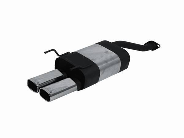 Honda CRX Remus Rear Silencer with Dual Exhaust Tips - Square - 254092 0502