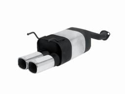 Honda CRX Remus Rear Silencer with Dual Exhaust Tips - Square - 256592 0502