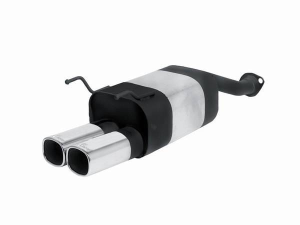 Honda CRX Remus Rear Silencer with Dual Exhaust Tips - Square - 256592 0502