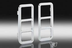 Hummer H2 Defenderworx Taillight Guard - Set of 2 - H2 - Chrome - H2PPC05022