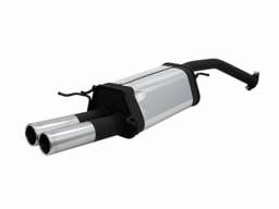 Mazda 626 Remus Rear Silencer with Dual Exhaust Tips - Round - 456092 0504