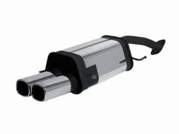 Mazda MX3 Remus Rear Silencer with Dual Exhaust Tips - Square - 454094 0502