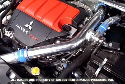 Mitsubishi Lancer Greddy Intake Pipe Set with Blow-Off Valve - Aluminum - 12030915