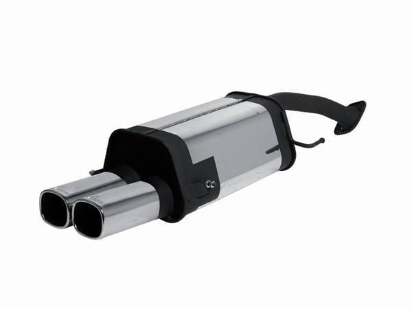 Mazda MX3 Remus Rear Silencer with Dual Exhaust Tips - Square - 454091 0502