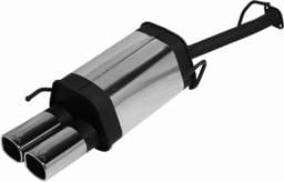 Honda Prelude Remus Rear Silencer with Dual Exhaust Tips - Square - 256092 0502