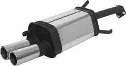 Mitsubishi Lancer Remus Rear Silencer with Dual Exhaust Tips - Round - 555096 0504