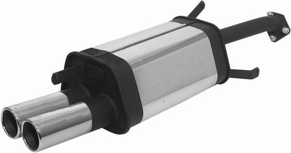 Mitsubishi Lancer Remus Rear Silencer with Dual Exhaust Tips - Round - 555096 0504