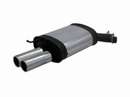 BMW X3 Remus Rear Silencer with Dual Exhaust Tips - Round - 086204 0504