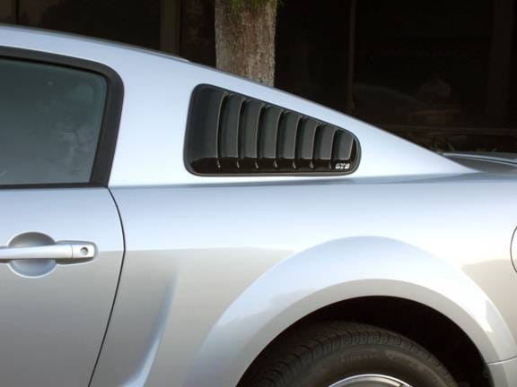 Ford Mustang GT Styling Smoked Louvered Quarter Window Cover - Pair - GT4812