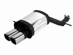 Audi A4 Remus Rear Silencer with Dual Exhaust Tips - Square - 048095 0542