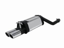 Mercedes-Benz E Class Remus Rear Silencer with Dual Exhaust Tips - Square - 508595 0542