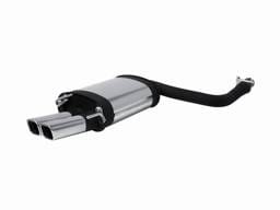 Mercedes-Benz C Class Remus Rear Silencer with Dual Exhaust Tips - Square - 509097 0548
