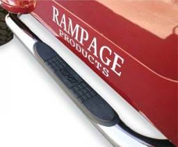 Chevrolet Avalanche Rampage SRS Side Bars with Recessed Step - 2 Inch - Pair - Black Powder Coat - 1076