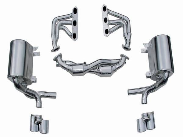 Porsche 911 Remus Catback Pipe - Left & Right with Metal Racing Cat - 689305 1100
