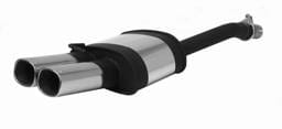 Ford Focus 4DR Remus Rear Silencer with Dual Exhaust Tips - Square - 206598 2502