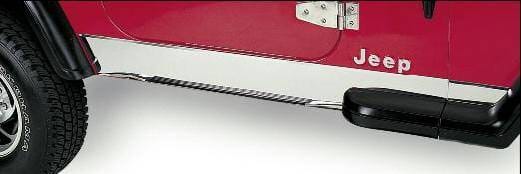 Jeep Wrangler Rampage Rocker Panels - Stainless - 7453