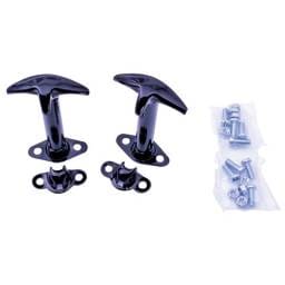 Outland Hood Catch - Vertical Mount - Each - Black - 7601