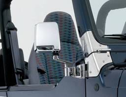 Jeep Wrangler Rampage Side Mirrors - Chrome - 7504