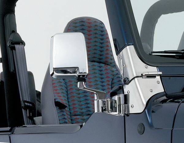 Jeep Wrangler Rampage Side Mirrors - Chrome - 7504