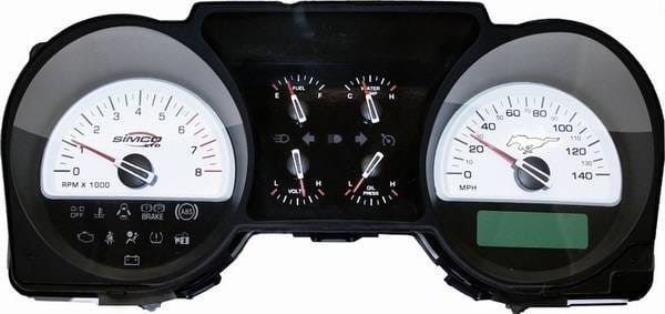 Ford Mustang Simco Classic Series 6 Gauge Insert - 27105