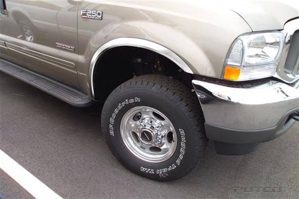 Ford F350 Superduty Putco Stainless Steel Fender Trim - Full - 97216