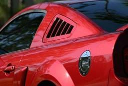 Ford Mustang Silverhorse Racing Flush-Mount Quarter Window Louvers - 66300