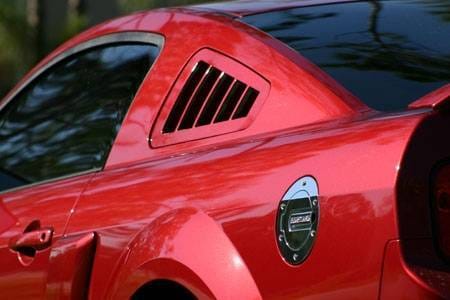 Ford Mustang Silverhorse Racing Flush-Mount Quarter Window Louvers - 66300