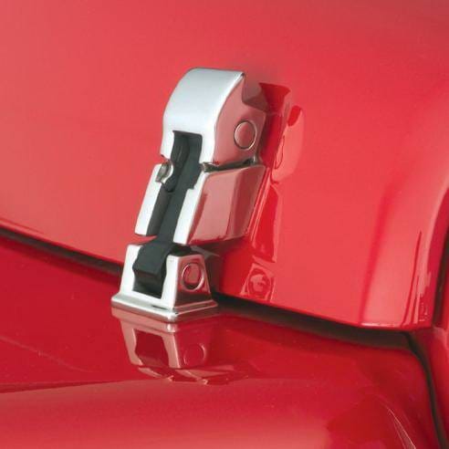 Jeep Wrangler Rampage Hood Catch - Stainless Steel - 74333