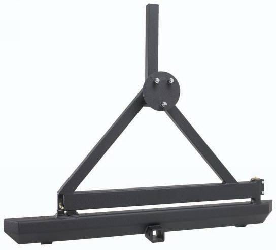 Jeep Wrangler Rampage Rock Rage Rear Bumper with Tire Carrier - 76651