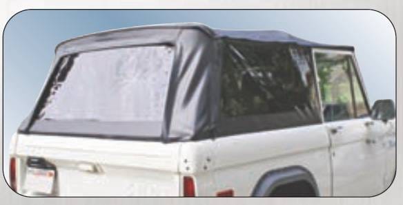 Ford Bronco Rampage Complete Top - Frame & Hardware - Black - 98501