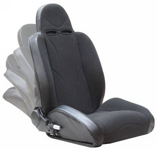 Jeep Wrangler Rampage Off Road Full Reclining Suspension Seat - Passenger Side - Black - 124301