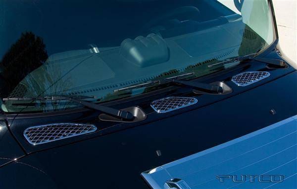 Toyota FJ Cruiser Putco Chrome Front Hood Vents - 403710 thumbnail 2