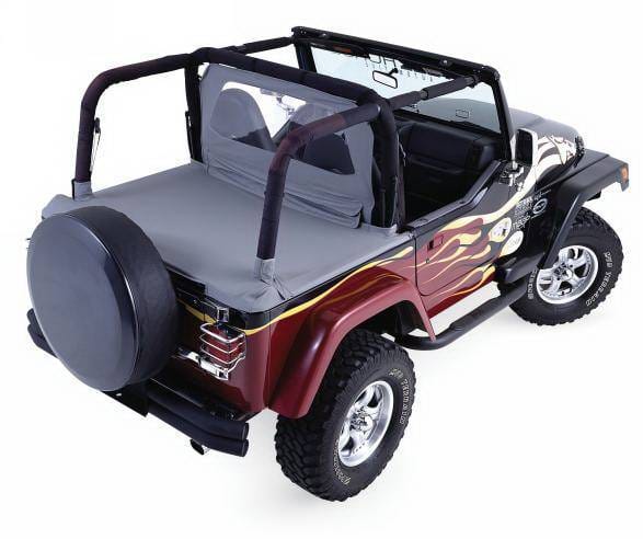 Jeep Wrangler Rampage Tonneau Cover - Diamond Black - 761035