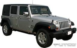 Jeep Wrangler Putco Exterior Chrome Accessory Kit - 405414