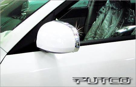 Hyundai Sonata Putco Mirror Overlays with Stainless Steel Trim - 408601